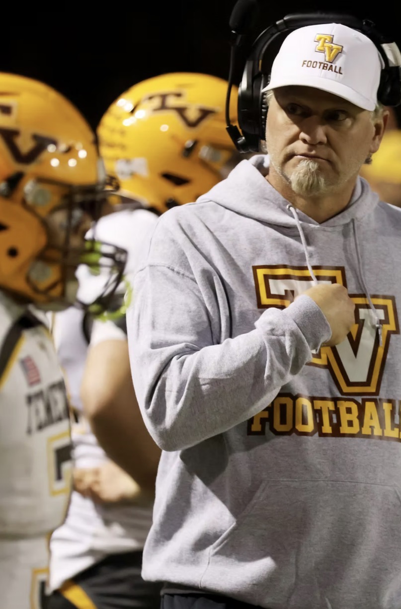 Joel Nichols on the Temecula Valley football sideline